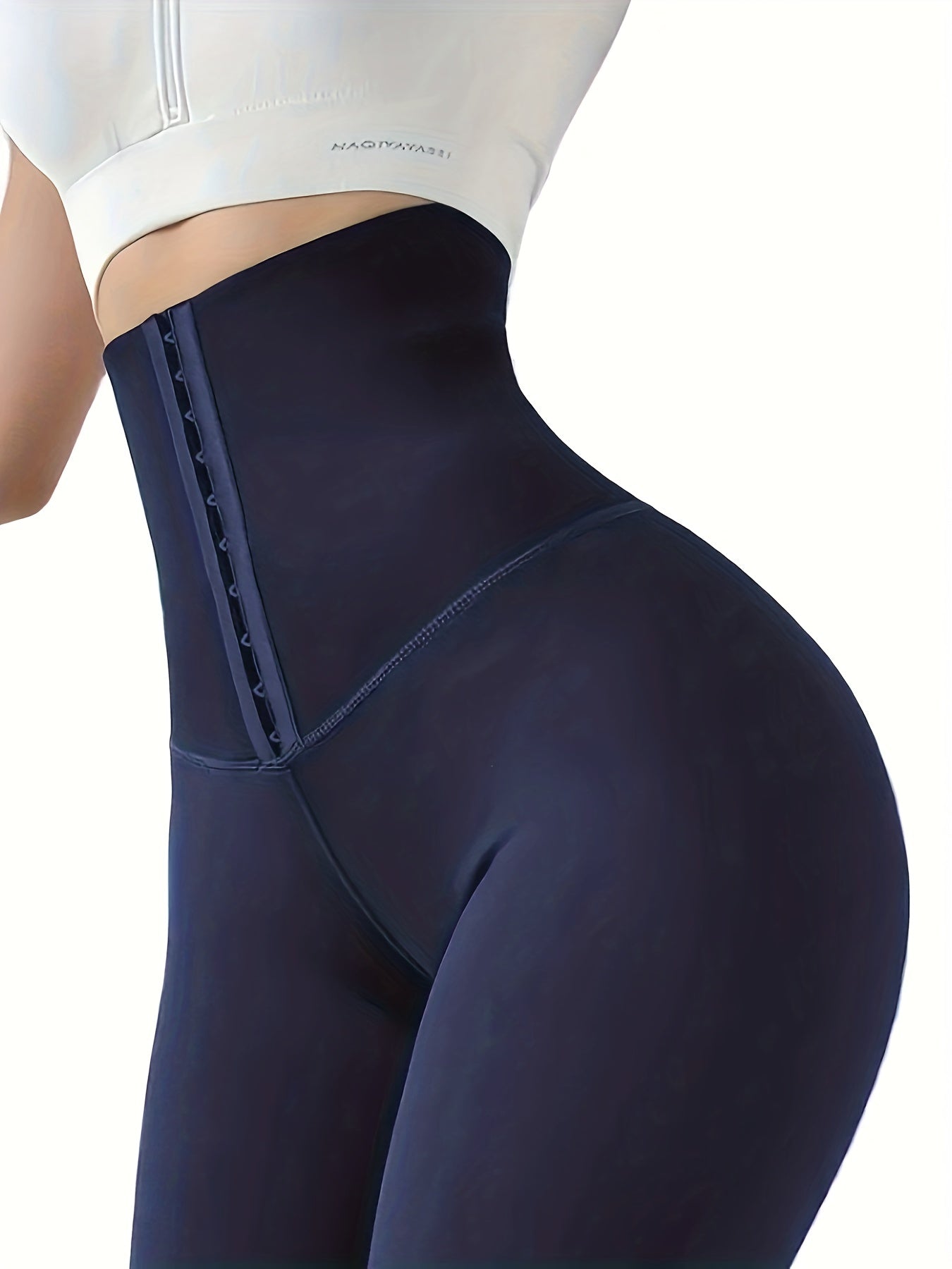 High-Waist Tummy Control Leggings | Butt Lifting, Double-Breasted Button Closure – Women's Shapewear