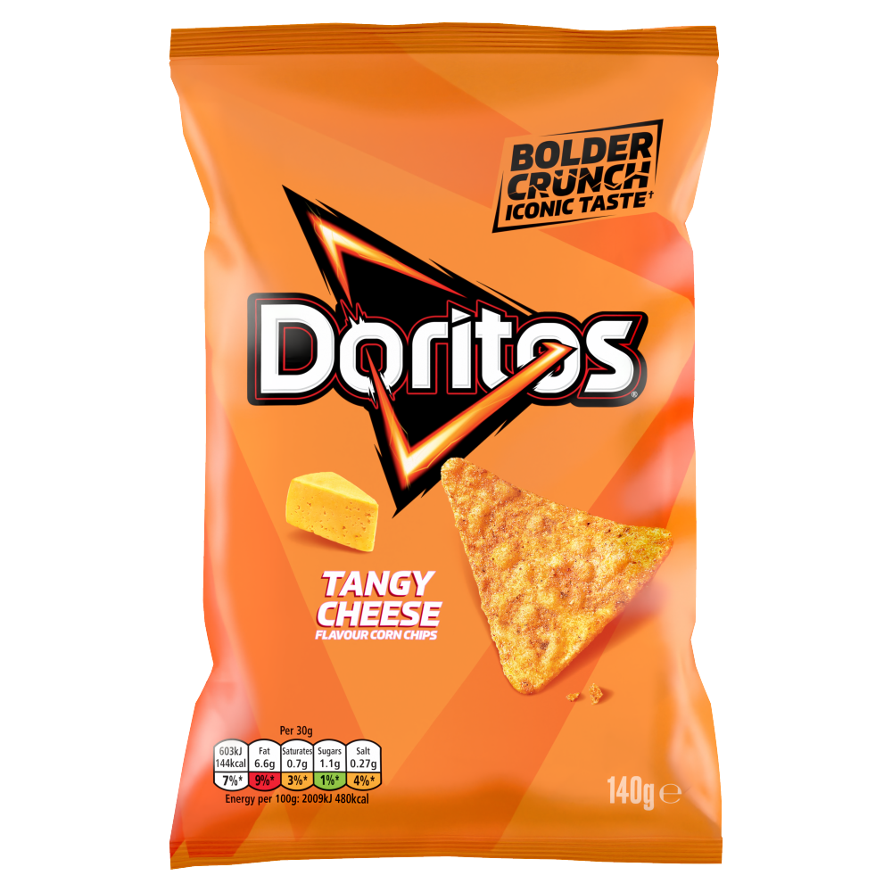 12 x Doritos Queso Tangy Bolsa Grande 140G