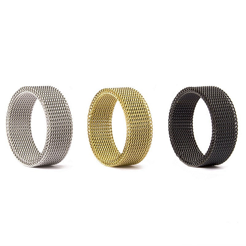 Stainless steel deformed mesh ring