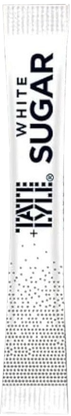 Tate & Lyle White Sugar Sticks – 1000 Sachets (2.5g Each) – 2.5kg Box