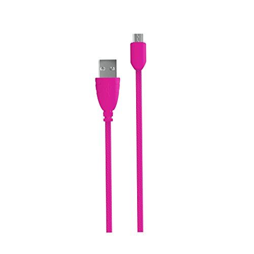 Urbanz INC-MU/U-1-PK Braided Cord Micro USB to USB Cable 1M - Pink