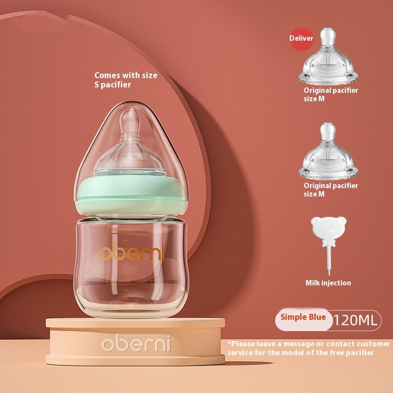 Newborn Wide Bore Glass Bottle 120 150ML