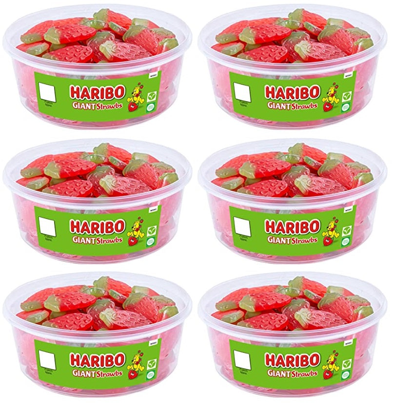 6 x Haribo Riesen-Erdbeeren 825G
