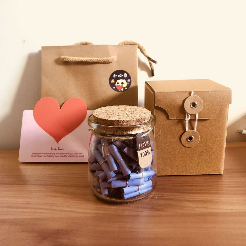 Wishing Bottle Love Letter Paper Wish Scroll Valentine's Day Graduation Gift Love Letter Capsules Diy Children's Day Teacher