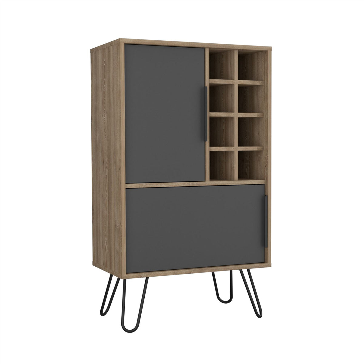 Vegas Bleached Oak Drinks Bar
