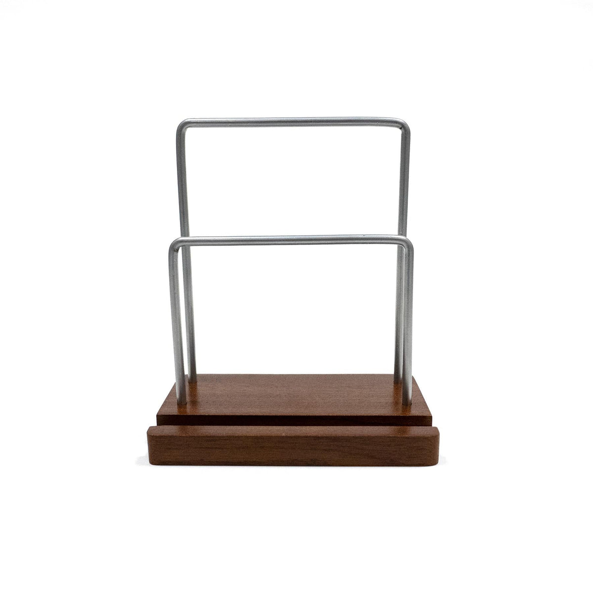 Vinyl LP Display Stand & Shelf Walnut Finish | M&W
