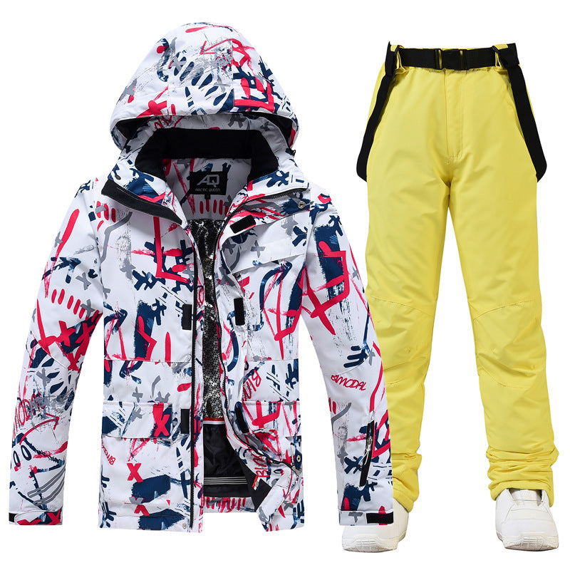 Ski Suit Women's And Men's Suit Winter Windproof And Water-repellent