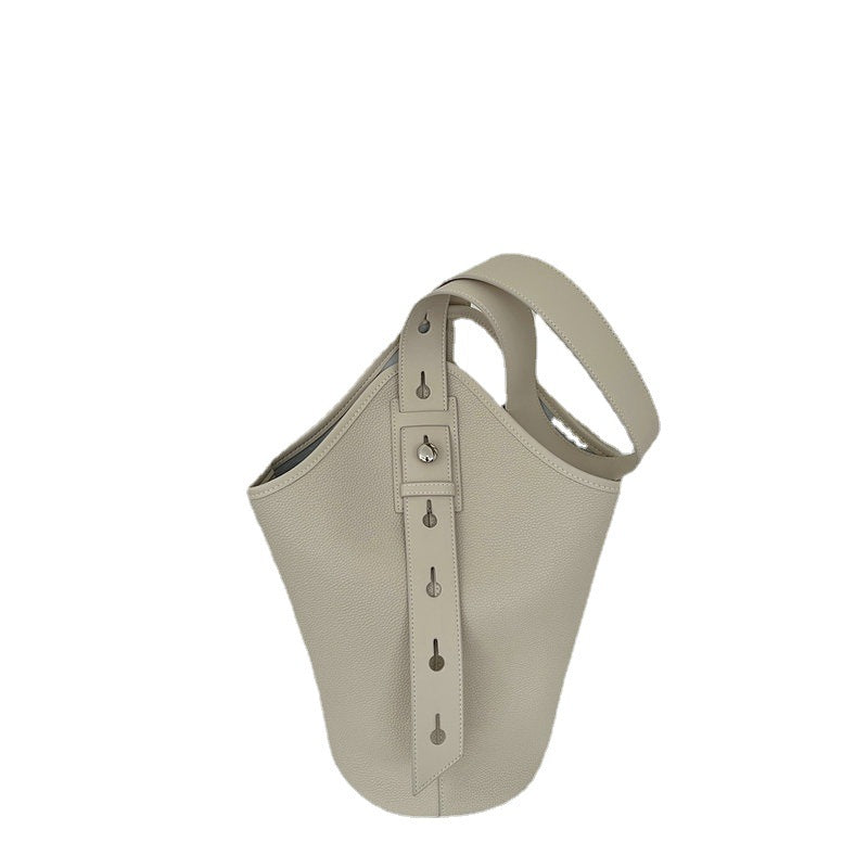 New Genuine Leather Large-capacity Bucket Bag