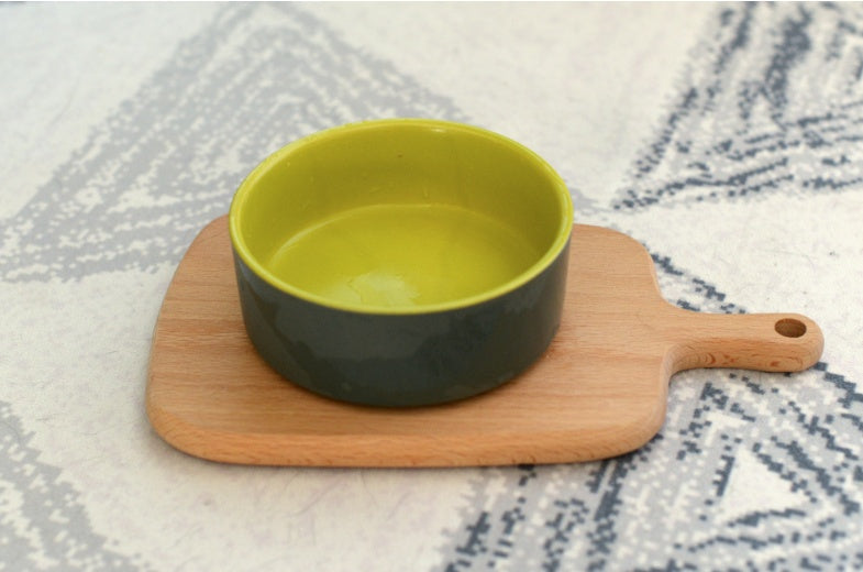 Ceramic single bowl cat food basin