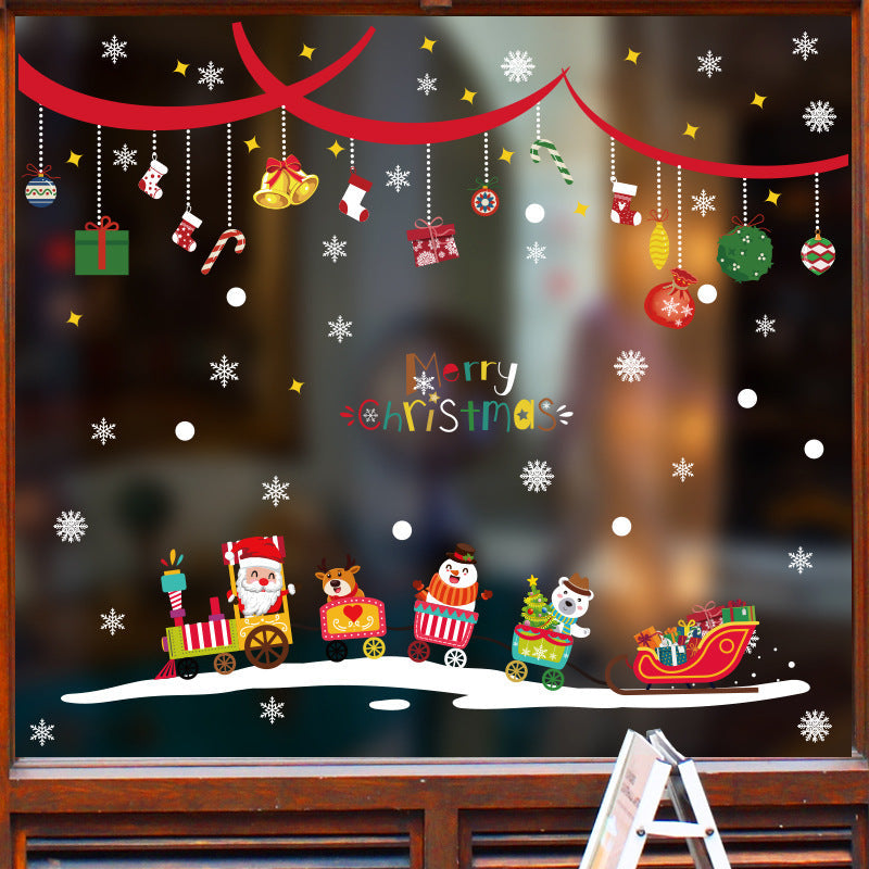 Christmas glass stickers