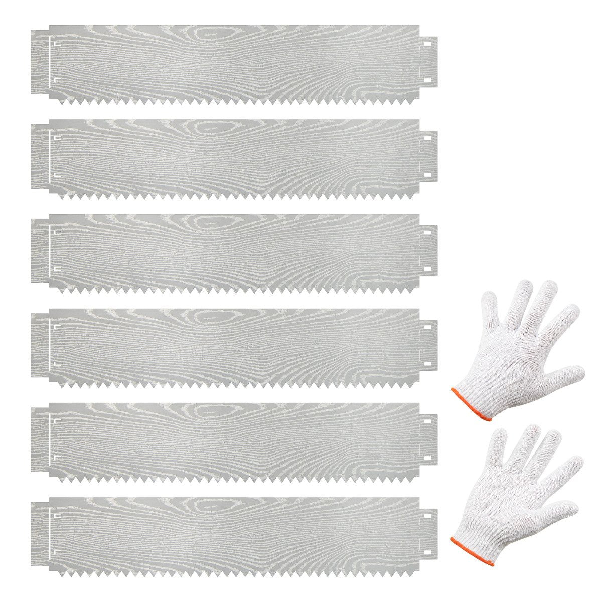 6-Pack 600 cm Galvanized Metal Landscape Edging for Lawn Yard