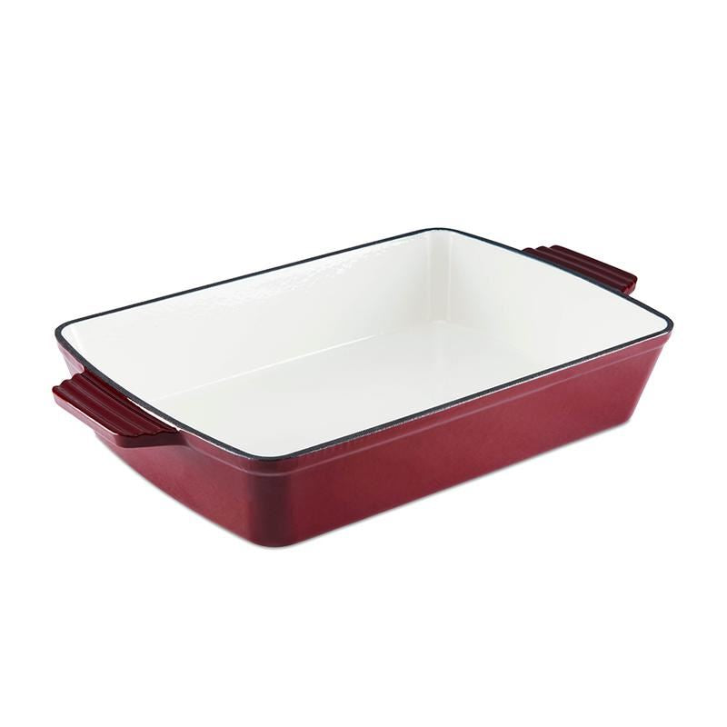 Tower Barbary & Oak Red 39cm Cast Iron Roaster