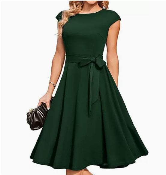 Sleeveless Lace-up Waist-tight Party High-end Dress