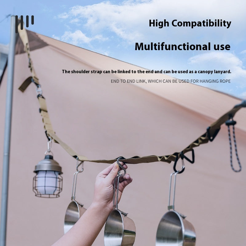 Outdoor Multifunctional Hanging Rope Clothesline Storage Belt