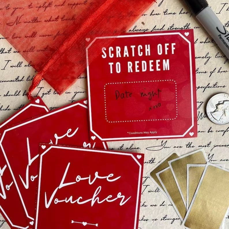 Love Scratch-off Custom DYI Gift 2024 Valentine's Day Scratch-off