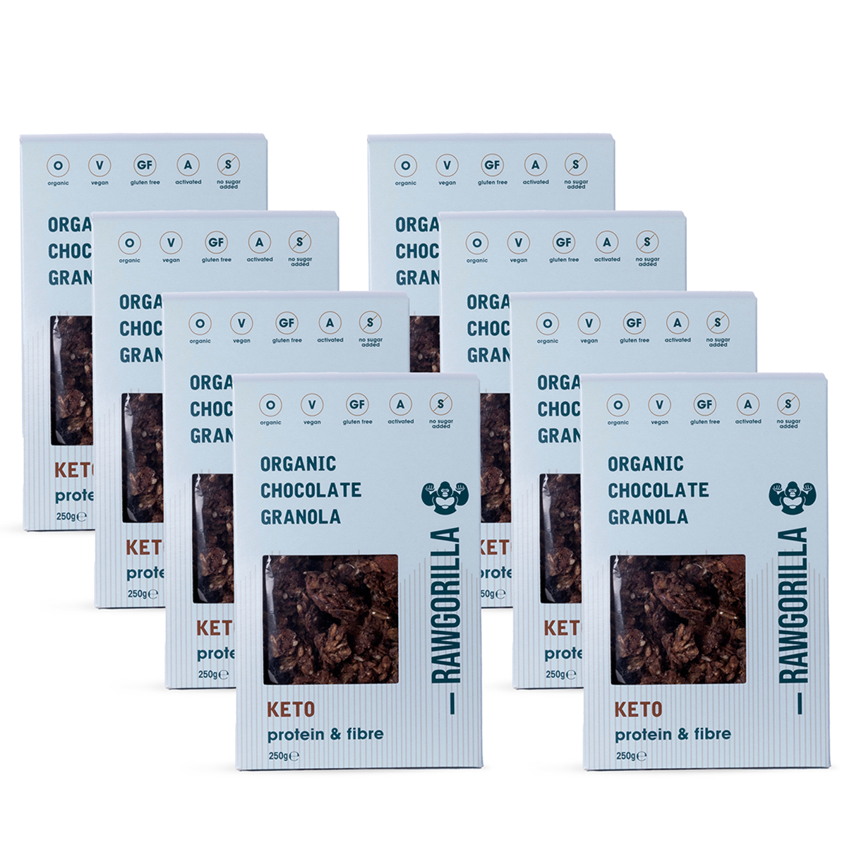 Bio Schokolade Granola Müsli Keto - 250g - RAWGORILLA