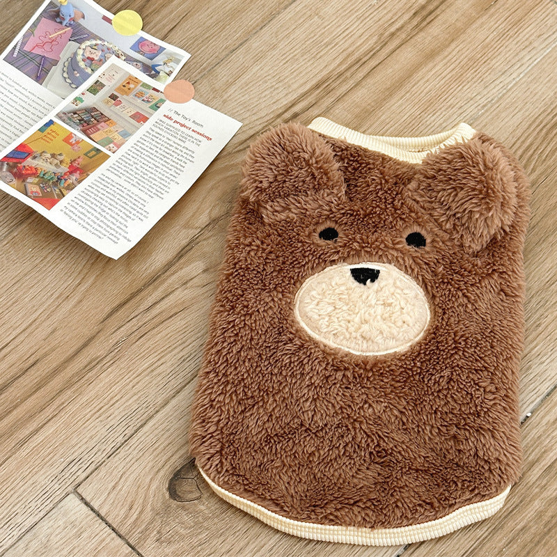 Winter Clothes Fleece-lined Warm Dog Cute Clothes