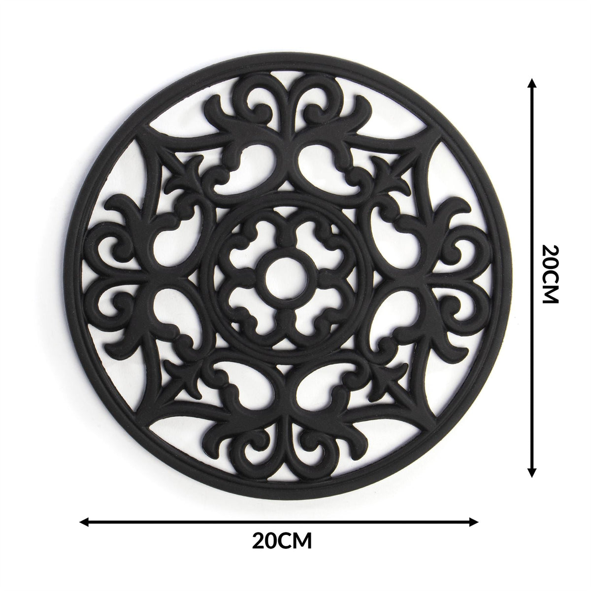 Silicone Trivets - Set of 3 Black | Pukkr