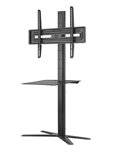 One For All WM4672 Solid TV Stand with Media Shelf for Screen Size for 32-65 inch - Black