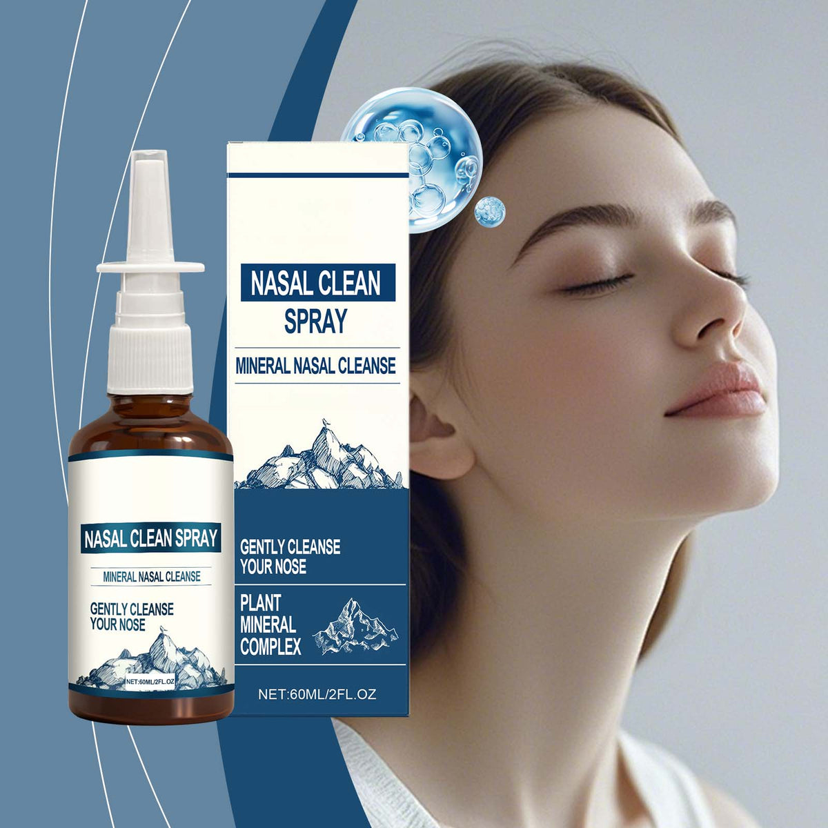 Pool Purifying Liquid Washing Machine Cleaning Tablets Wood Polishing Beeswax Spray Gentle Nasal Cleansing Spray 60ml