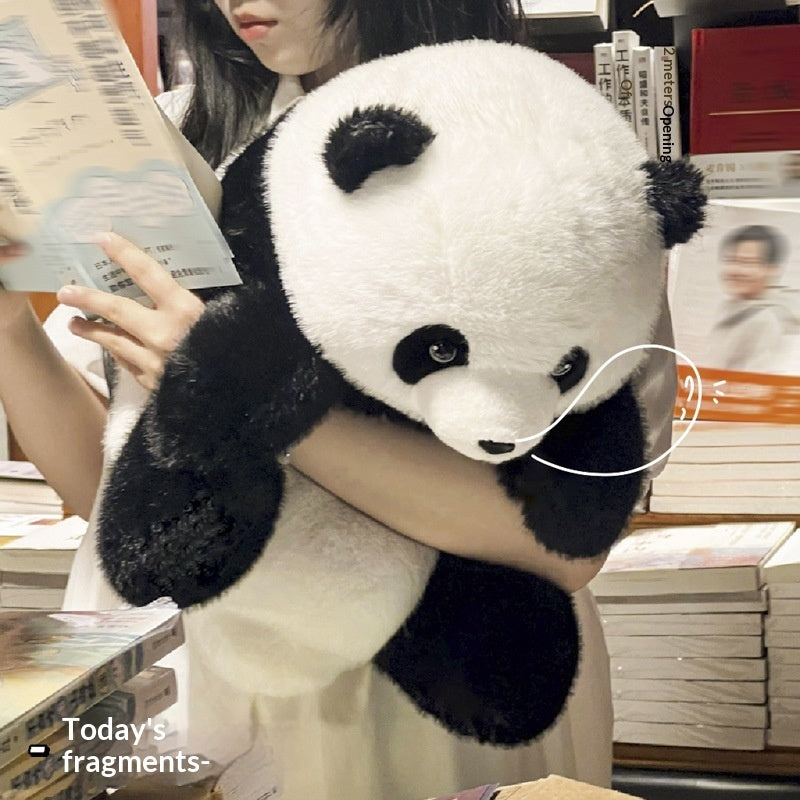 Flower-shaped Realistic Panda Doll