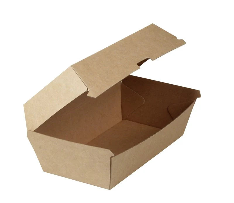 Nr. 9 Wellpappe Snackbox Klappdeckel 50er-Packung x 4