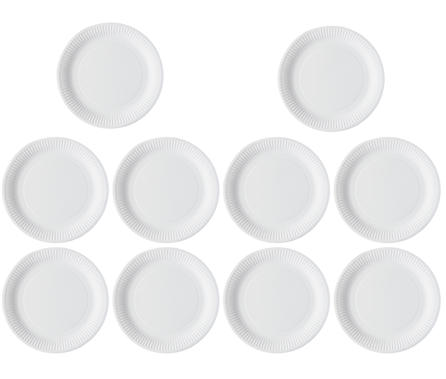 Green Spirit 9" Round Paper Plates – 10 Sets of 100 Plates (1,000 Total)