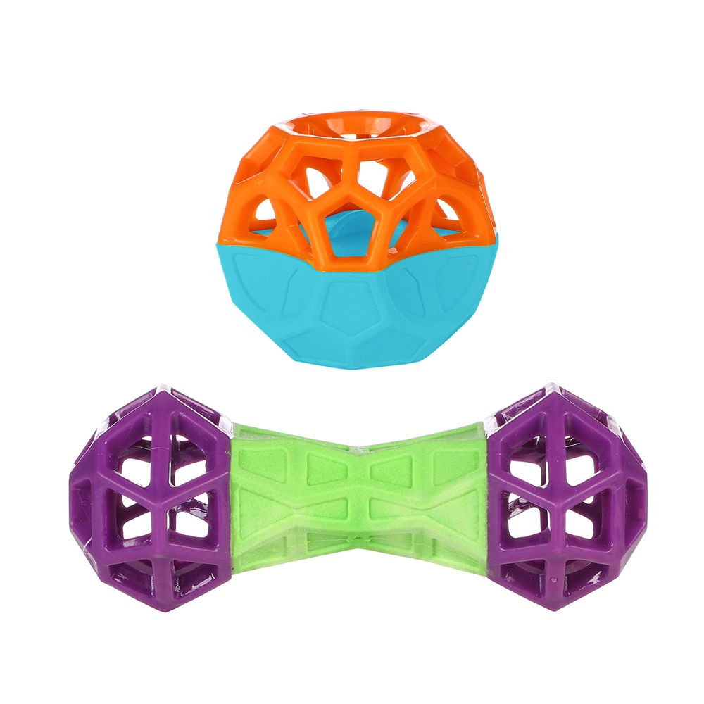Ministry Of Pets Fetch 'n' Play Toys with Cage Detail - Case of 4