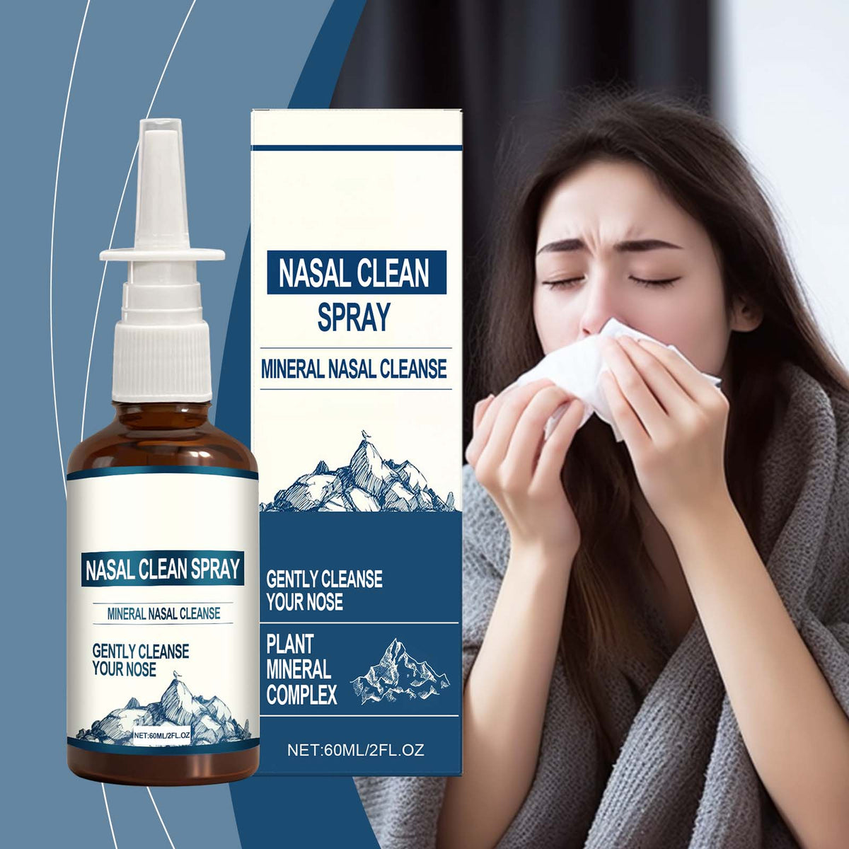 Pool Purifying Liquid Washing Machine Cleaning Tablets Wood Polishing Beeswax Spray Gentle Nasal Cleansing Spray 60ml