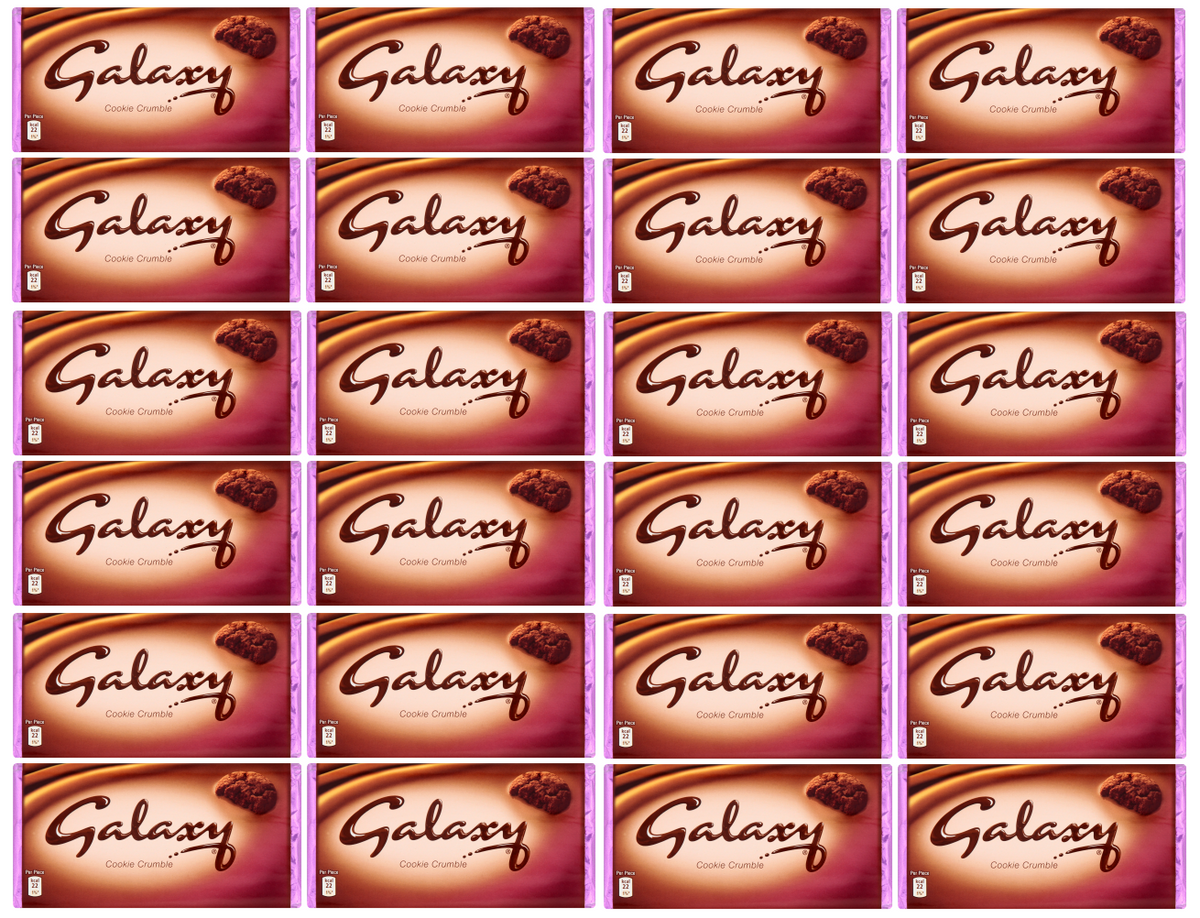24 x Galaxy Cookie Crumble Chocolate Bar 114g