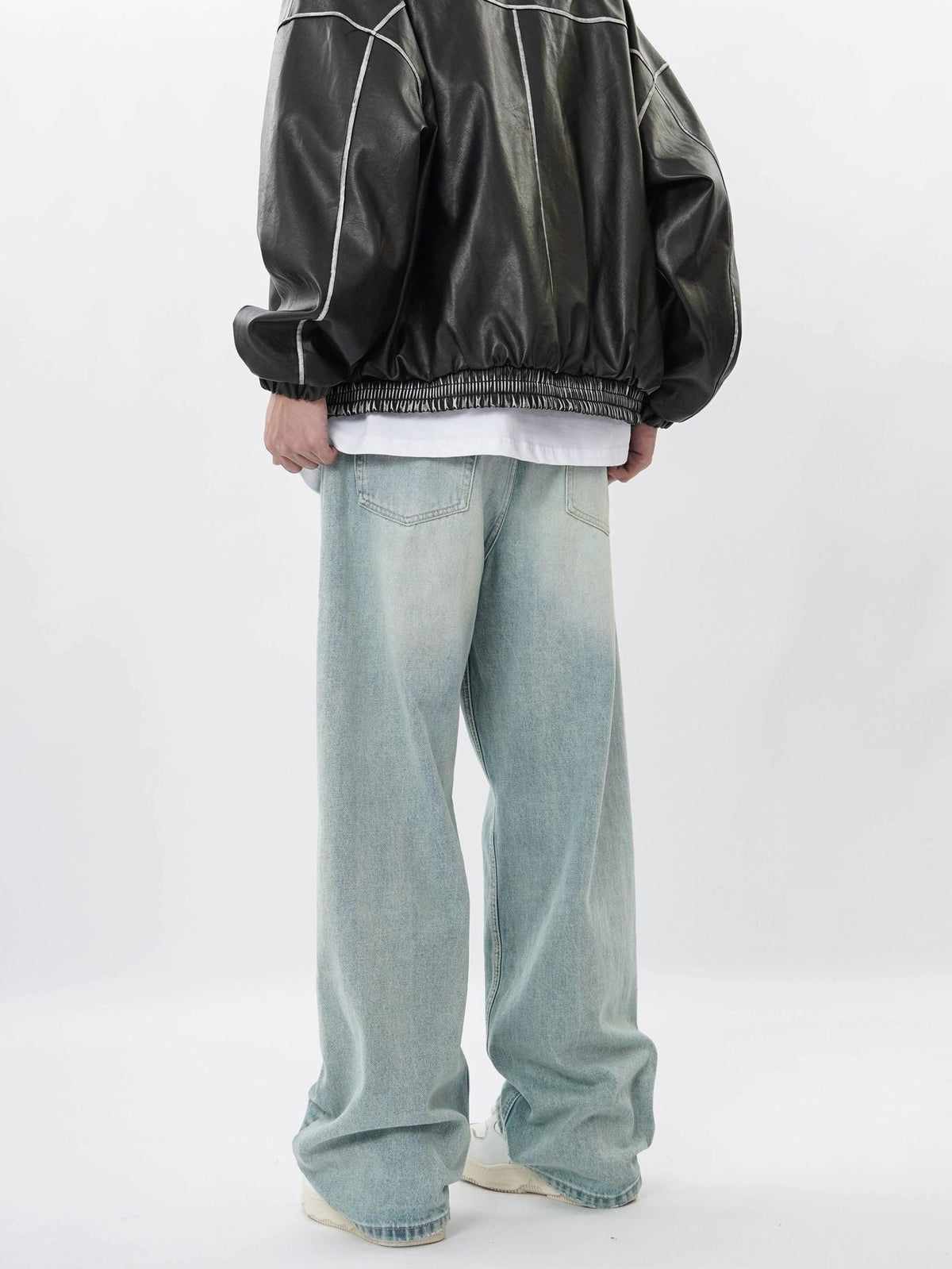 American Retro Denim Trousers For Men
