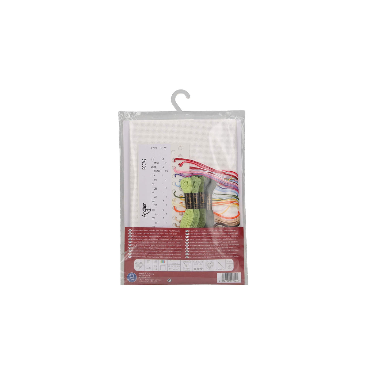 Anchor CS Floral Wheelbarrow, Multi-Colour, 16.5 x 19.5cm