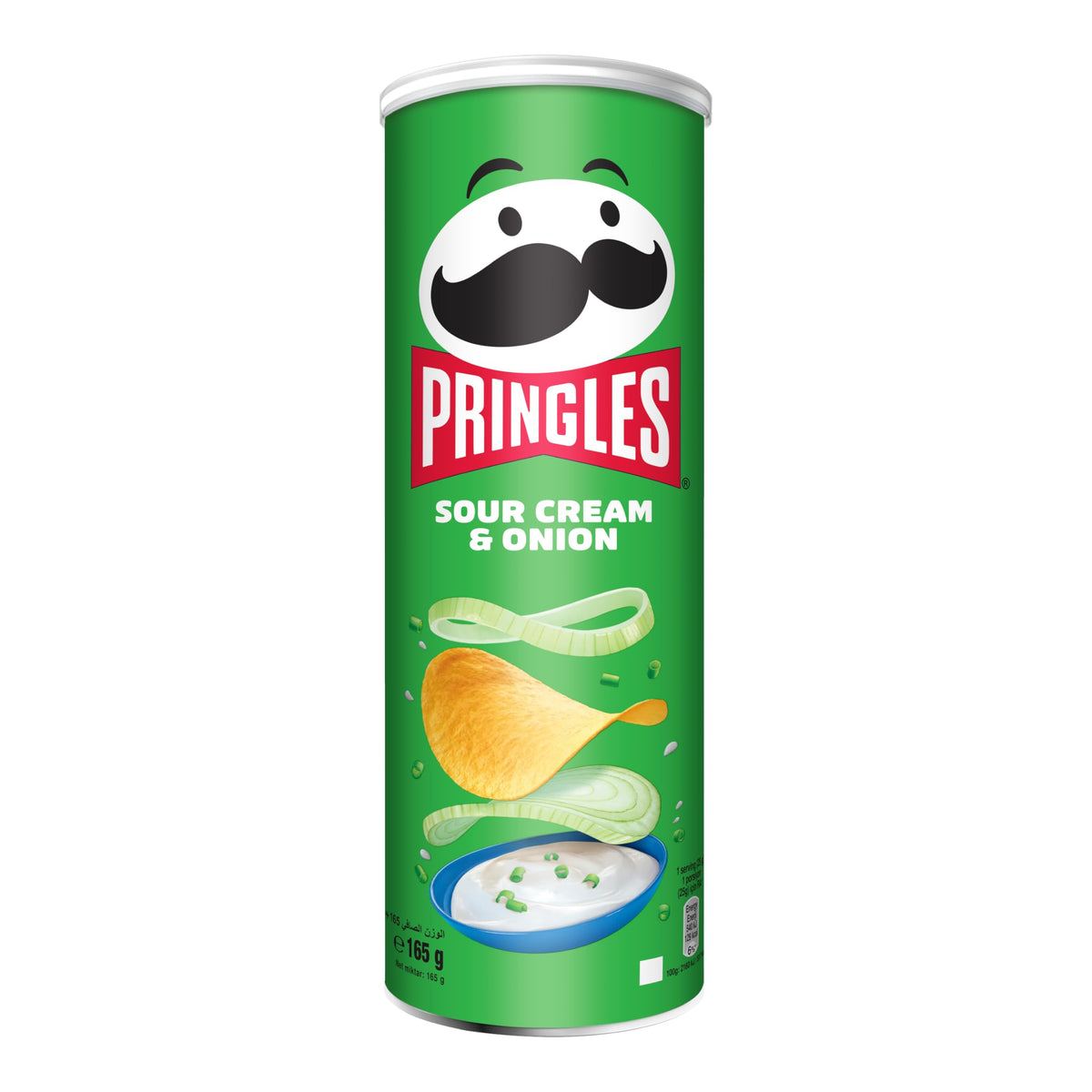 6 x Pringles Sour Cream & Onion - 165GM
