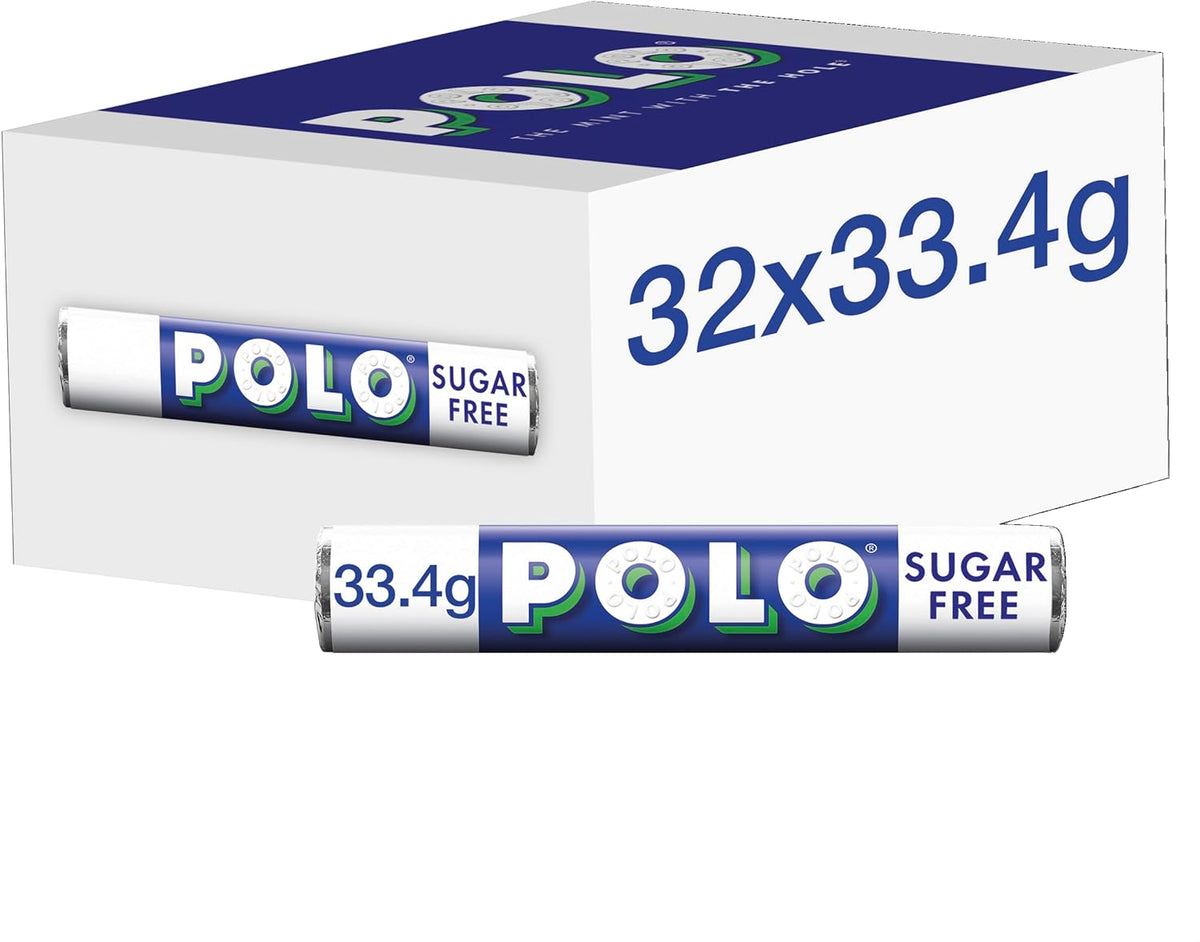 32 x Polo zuckerfreie Minzröhrchen 33,4g