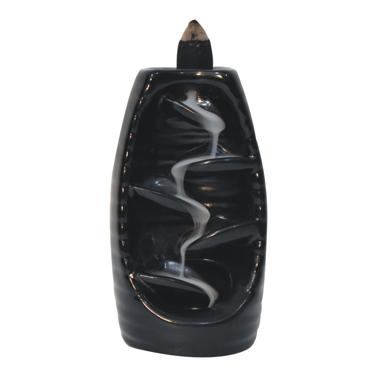 Artisan Oval Back Flow Burner Fountain Set (Cone Fragrances - Rose, Lavender, Jasmine, Tuberose - Incense Fragrances - Amber, Lavender, Oudh & Woods