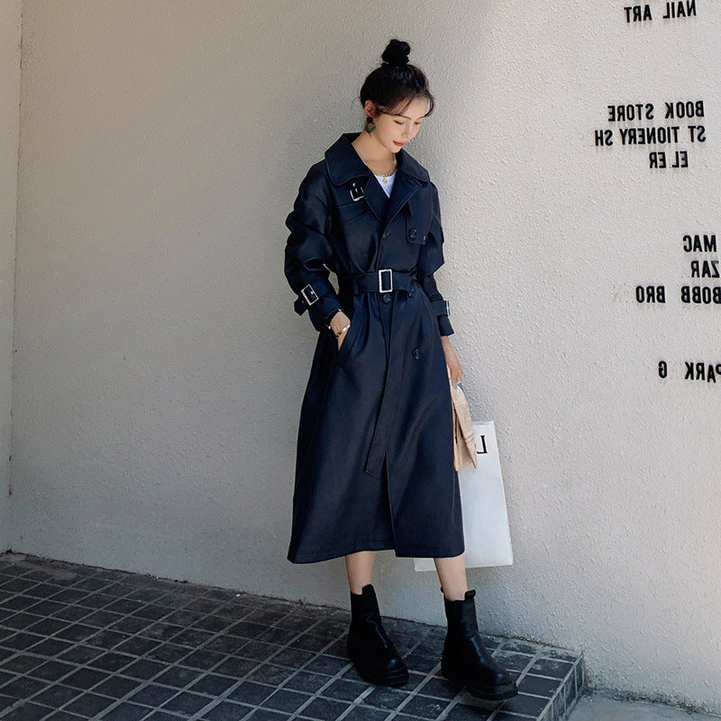 Mid-length Women's Loose Large Size British Style Waist Coat