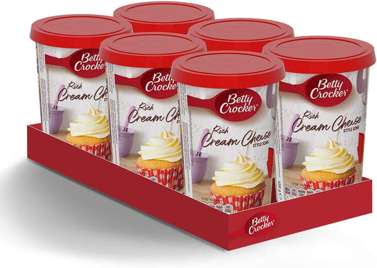 6 X Betty Crocker Glaseado de Vainilla 400G