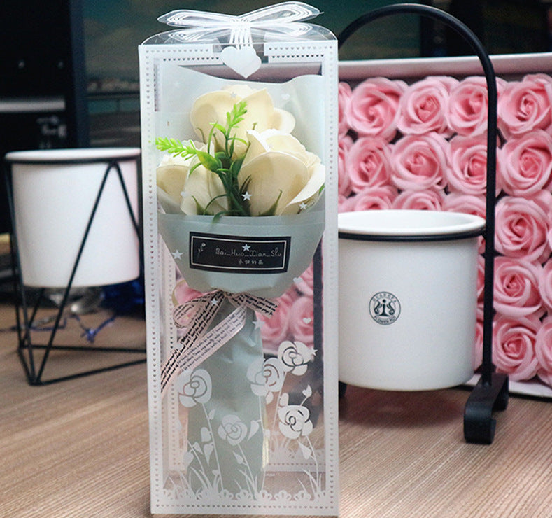 Valentine's Day Soap Rose Bouquet Gift Box