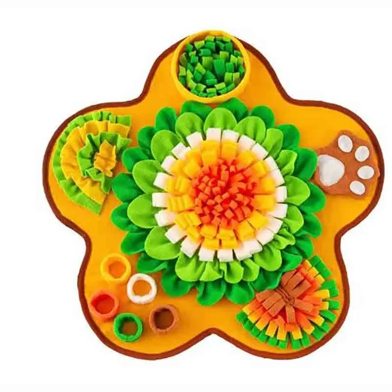 Flower-shaped Dog Cat Olfactory Training Pad