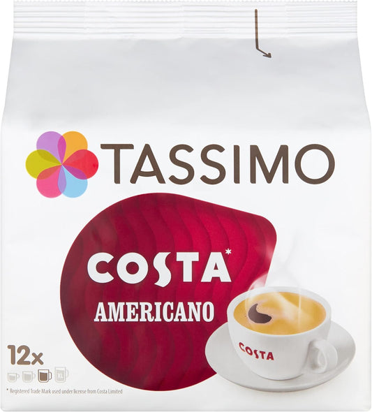 5 x Tassimo Costa Americano 12 X 19G (108G) insgesamt 60 Kapseln
