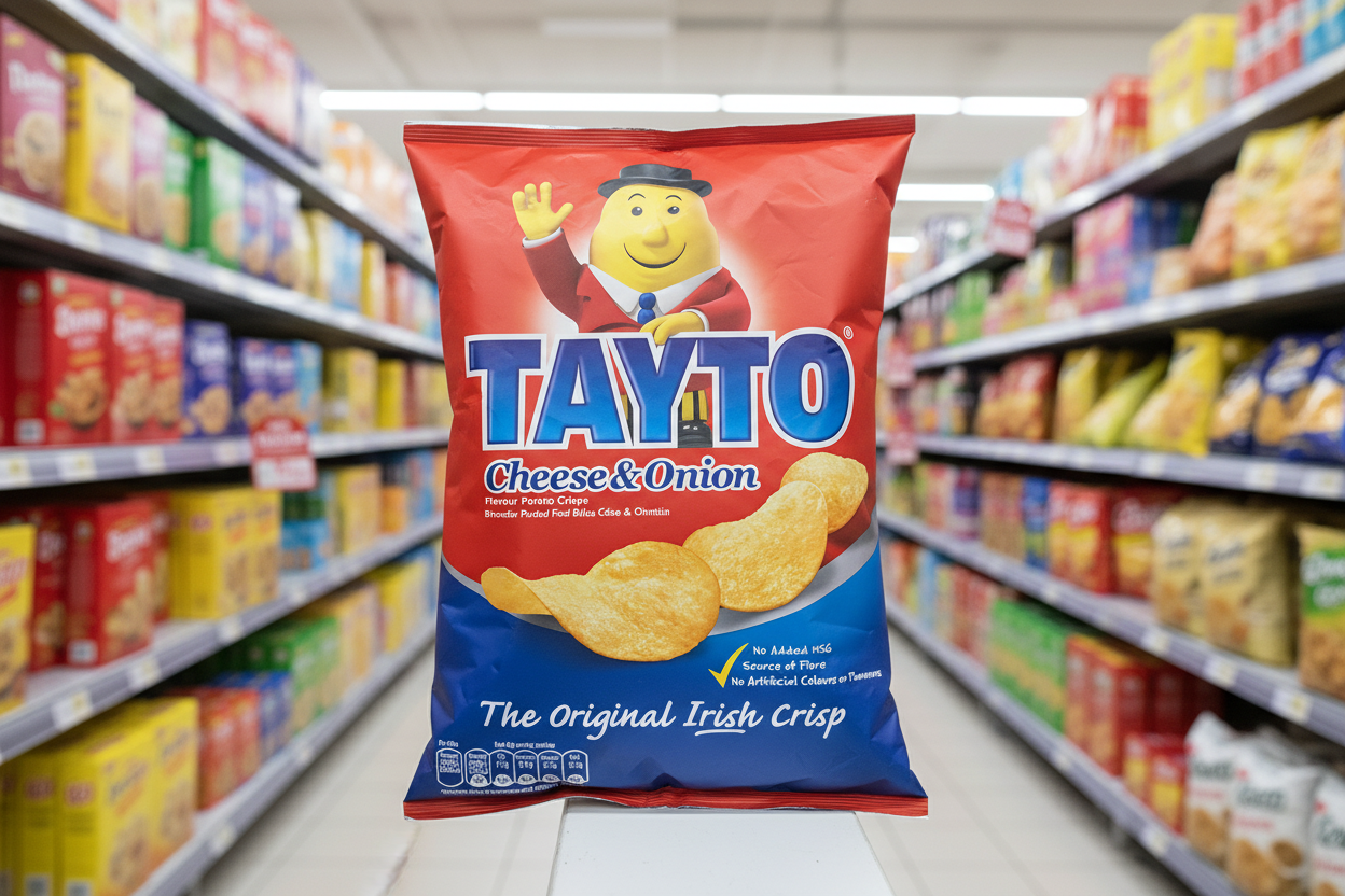 Tayto Cheese & Onion Chips | 36 x 25g Multipack (6 x 6er-Packs)