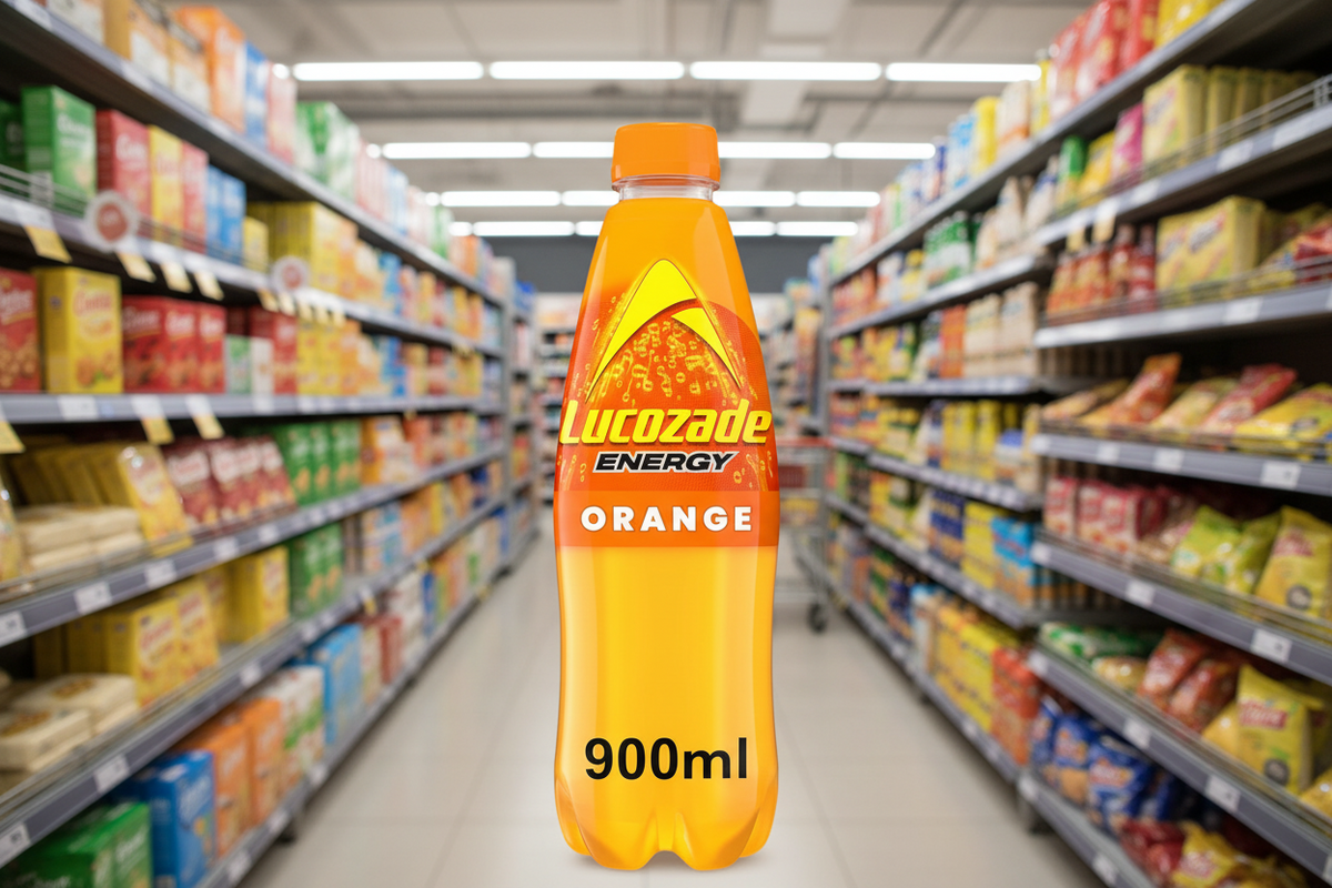 12 x Lucozade Energy Drink Orange 900ml