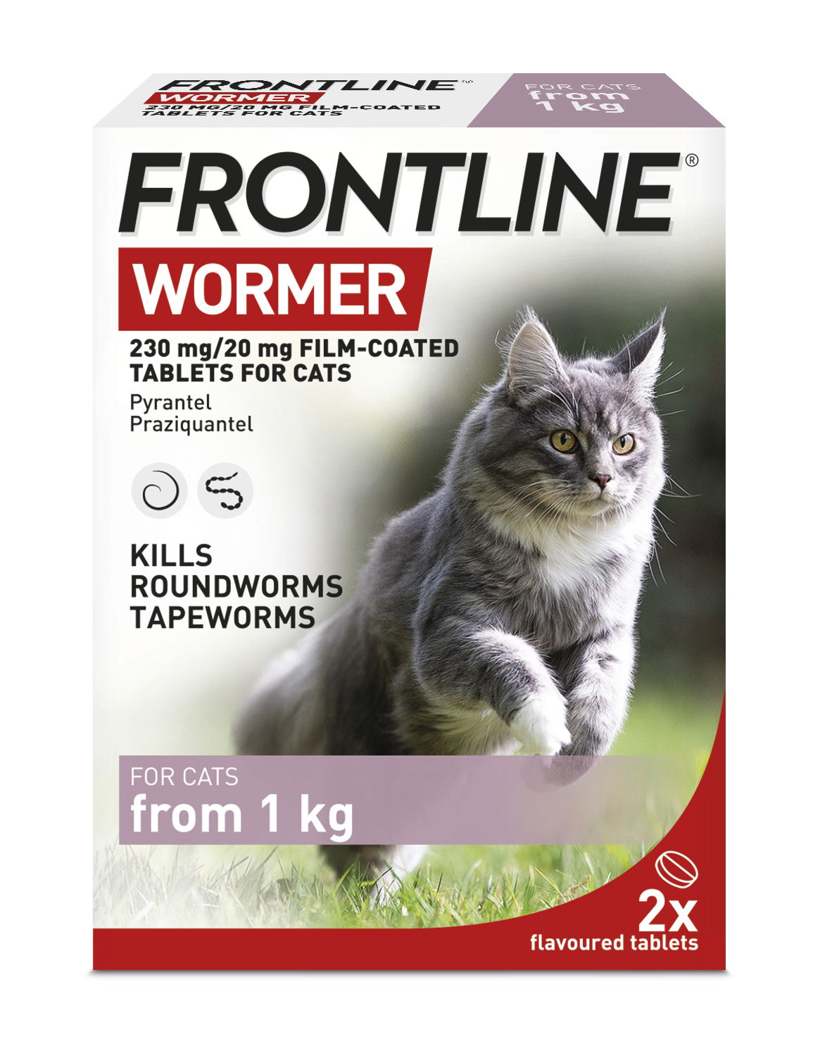 Frontline Wormer Tablets for Cats 2 Pack - Case of 10