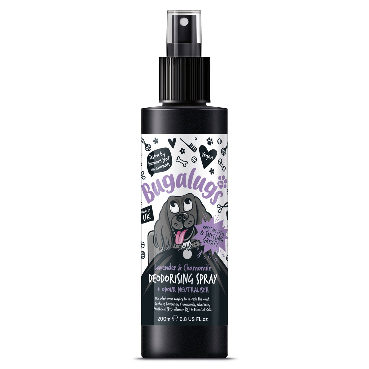Bugalugs Lavender & Chamomile Deodorising Spray 200ml