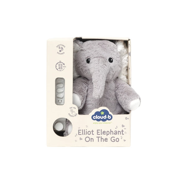 Cloud B Elliot the Elephant On-The-Go Baby Sound Soother