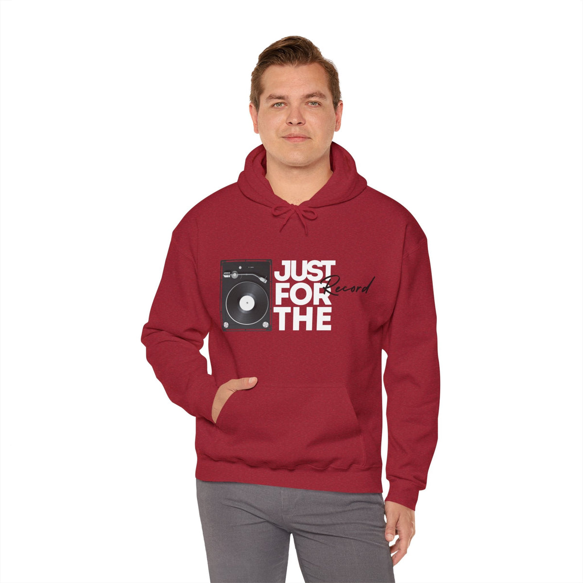 Just for the Record Men's Vinyl Record Hoodie