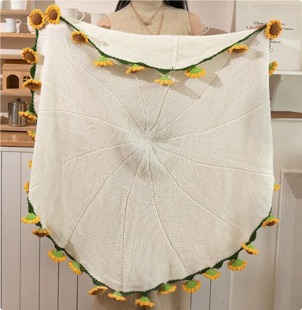 Bouquet Handmade Bouquet Wool Diy Crocheted Linglan Blanket