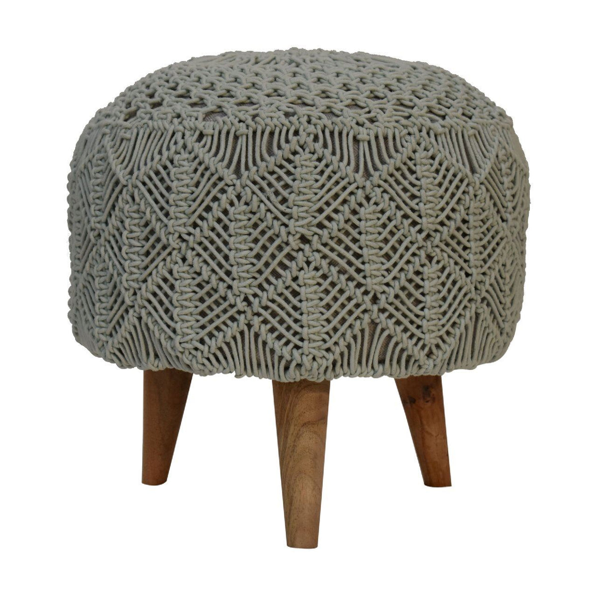 Artisan Crotchet Sea Green Footstool