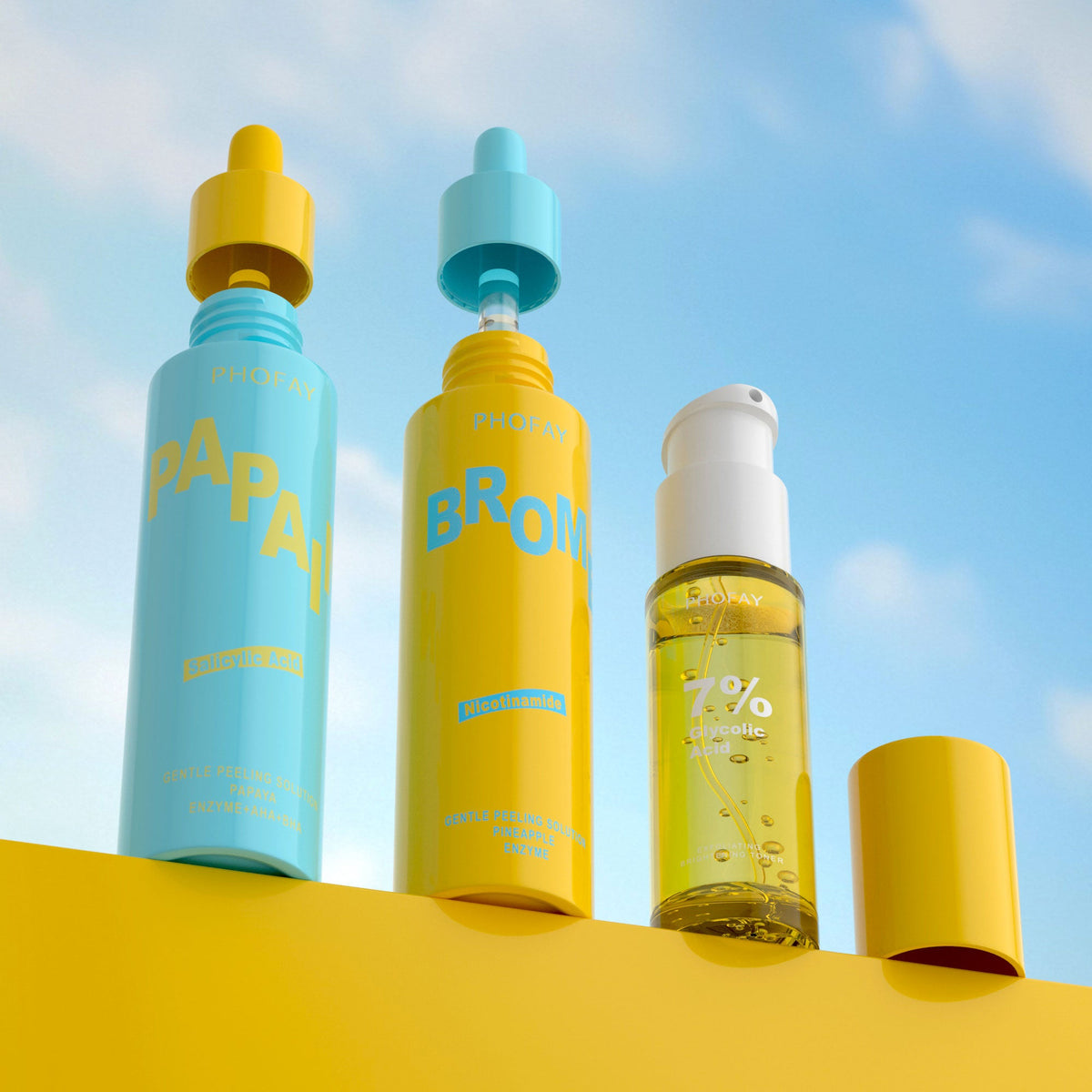 PHOFAY GLYCOLIC ACID AHA EXFOLIATING  BRIGHTENING TONER