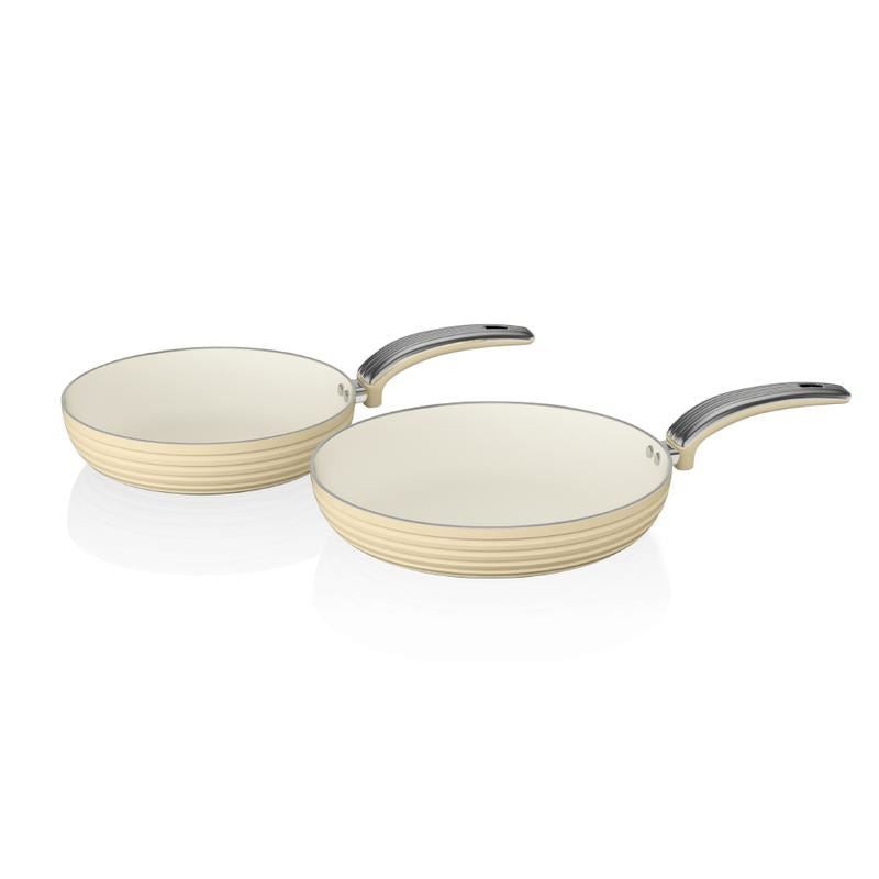Swan Retro 20cm/28cm Frying Pans Cream